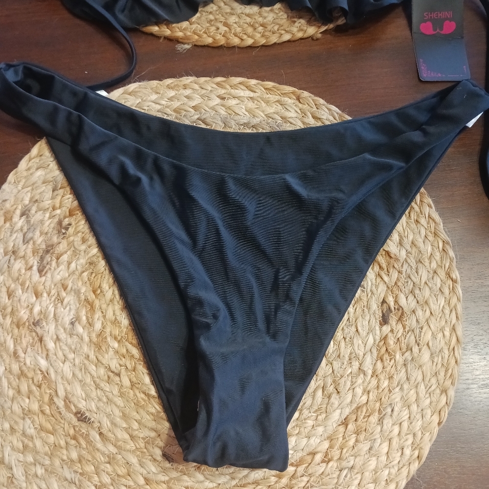 2pc black Shekini bikini size X large NWT - Picture 8 of 11
